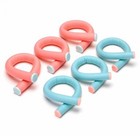 Conair Heatless Spiral Curl Rollers Coral   Teal 18pcs - New