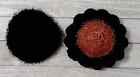 Crochet Handmade Kitchen Dish Scrubby Scrubbies Reusable Black 2pc