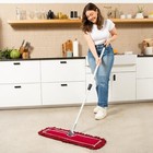 Commercial Dust Mop And Floor Sweeper  48 Inches  Red