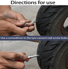 20pcs Tire Repair Rubber Nail Set Car Motorcycle Puncture Tool Kit - New