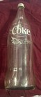 Vtg Coca-cola 1972 French  Collectible Clear Soda Bottle W  Cap 40 Oz  13 1 4 