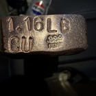 1lb1 6 Oz Pure 999 Fine Copper Bar Brushed Clean