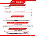 Chrome Non-abs Extended 12 -14  Handlebar Cable Kit For Harley Sportster 07-13