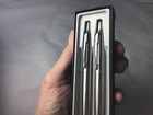 Vintage Parker Jotter Pen   Pencil Set   Stainless Steel   Arrow   Nib Nos