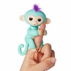 Fingerlings Baby Monkey Zoe In Turquoise Purple Hair Authentic Ages  5 New