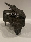 Antique Silver Engraved Details Hand Made Piano 