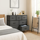 7 Drawer Dresser Storage Tower  Tall Chest Of Drawers Organizer Unit For Bedroom