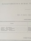 1910 Document Schafferstown Rural Telephone Company Lebanon County Pennsylvania 