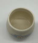 Vintage Sirius Enterprise Floral Pot Small Round Planter White Ceramic 1985