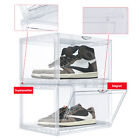 12pcs Magnetic Side Open Shoe Storage Box Stackable Sneaker Organizer Container 