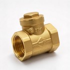 1  Inch Brass Swing Check Valve Steam And Water Npt Threaded Prevents Reverse