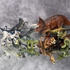 Mattel Jurassic World Dinosaur Figure Lot Velociraptor Triceratops Toy Set