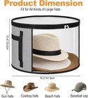 1 Pack Hat Boxes For Women Storage  Hat Container Storage