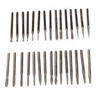 30pcs Diamond Cutter Set File Grinder Milling Heads Engraving Sanding Heads Dremel