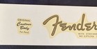 Stratocaster Fender  1963 1962 1961 1964 Perfect  Logo Waterslide Raised  Decal