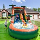 21ft Commercial Inflatable Bounce House Tropical Water Slide Combo 1 5hp Blower