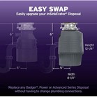 Insinkerator Evolution Advanced  0 75hp Led Garbage Disposal Continuous New