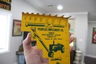 Scarce 1950s John Deere Bolt Drill Gauge Painted Metal Dealer Promo Sign Memphis