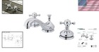 Vintage Widespread Lavatory Faucet In Polished Chrome - 8  Adjustable Center