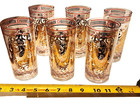 Vintage Georges Briard 22k Gold Olympia Highball Glasses Signed Set Of 6