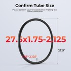 2 Packs 27 5 x1 75-2 125 Bike Inner Tubes Extra Thick Anti-blowout Presta 48mm