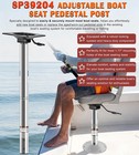 For Attwood Sp-39204 Adjustable Snap-lock Boat Seat Post W Integrated Seat Mount