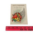 Unused Vintage Thanksgiving Greeting Card Art Guild Of Williamsburg Cornucopia