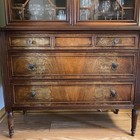 Vintage Antique China Cabinet With Glass Doors