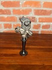 French Art Nouveau Bronze Bust On A Plinth 7  Vintage Antique Ar