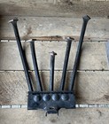 Vintage Farm Iron Plow 5 Tine Cultivator Head Garden Country Decor   Plow Shear