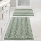  Bathroom Rugs  Bath Mat Set Of 2 Extra Thick 20  X 32  Plus 17  X 24  Sage