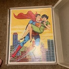 Rare Htf 1966 Whitman Superman Frame Tray Puzzles Set Of 4 In Box  1966 