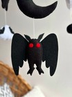 Mothman Baby Mobile  Cryptid Nursery Mobile  Cryptozoology Baby Crib Mobile