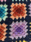 64 x55  Handmade Crochet Granny Square Patchwork Afghan Blanket Throw