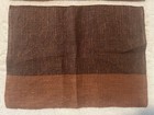 Set 2 Vintage Dansk Two Tone Earth Brown Linen Handwoven Placemats Mcm 17   x 13   