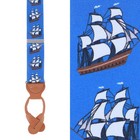 Trafalgar Men s The Royal Fortune Pirate Ship Silk Button End Suspenders