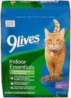 9lives Indoor Essentials Dry Cat Food 12 Lb Bag Chicken   Salmon For Adult Cats