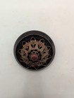 Vintage Bakelite Button With Brass Filagree Star