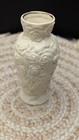 Vintage International Silver Co White Floral Rose Bud Porcelain China Vase 5 5 