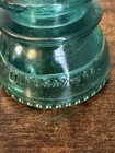 Vintage Hemingray 42 Electrical Glass Insulator Made In Usa - Teal Blue Green