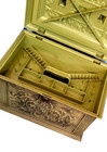 Vintage Max Klein Inc  Sc-1280 Plastic Wood Look Sewing Box Avocado 1960 s Mint