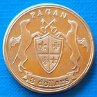 Pagan Island 3 Dollars 2025 Unc Maltipoo Dog Colorized Coin