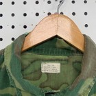 Vintage Us Army Poplin Ripstop Slant Pocket Camo Small Vietnam Usmc Stencil  