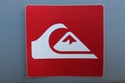 Quiksilver Surfboards Red White Wave Mountain Logo V57a Vintage Surfing Sticker