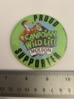 Molson Beer   Ale Canadian Wild Life Proud Supporter Pin Back Button P209
