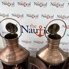 Vintage Maritime Ship Lanterns     Brass Port   Starboard Oil Lamps  Nautical Dec
