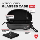 Nocry Water Resistant Safety Glasses Case With Clip - Heavy Duty Semi Hard Large