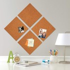 12 x12  Cork Tiles Bulletin Board Panels Natural 8 Pack For Wall Home Office
