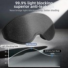 3d Travel Silk Eye Mask Sleeping Soft Padded Shade Cover Rest Relax Blindfold