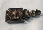 Masonic Knights Templar Enameled Gold Filled Fob Pendant In Hoc Signo Vinces